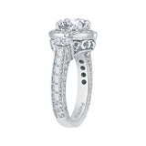 18 Kt White Gold Carizza Boutique Bridal Engagement Ring
