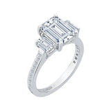 18 Kt White Gold Carizza Boutique Bridal Engagement Ring