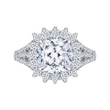 18 Kt White Gold Carizza Boutique Bridal Engagement Ring