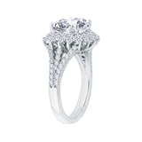 18 Kt White Gold Carizza Boutique Bridal Engagement Ring