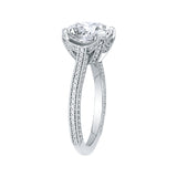 18 Kt White Gold Carizza Boutique Bridal Engagement Ring