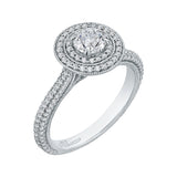 14 Kt White Gold Carizza Boutique Bridal Engagement Ring