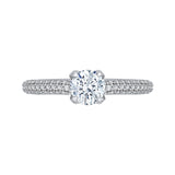 14 Kt White Gold Carizza Boutique Bridal Engagement Ring