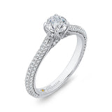 14 Kt White Gold Carizza Boutique Bridal Engagement Ring