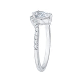 14 Kt White Gold Carizza Bridal Engagement Ring