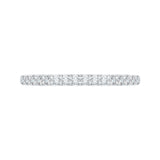 14 Kt White Gold Carizza Bridal Wedding Band