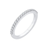 14 Kt White Gold Carizza Bridal Wedding Band