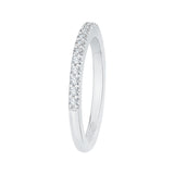 14 Kt White Gold Carizza Bridal Wedding Band