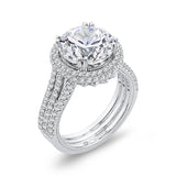 18 Kt White Gold Carizza Boutique Bridal Engagement Ring