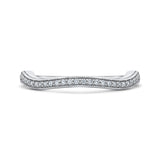 14 Kt White Gold Carizza Bridal Wedding Band