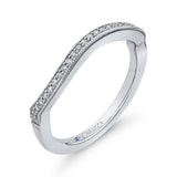 14 Kt White Gold Carizza Bridal Wedding Band