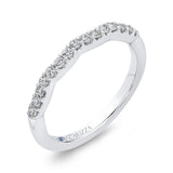 14 Kt White Gold Carizza Bridal Wedding Band