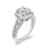 18 Kt White Gold Carizza Boutique Bridal Engagement Ring