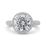 18 Kt White Gold Carizza Boutique Bridal Engagement Ring