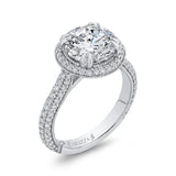 18 Kt White Gold Carizza Boutique Bridal Engagement Ring