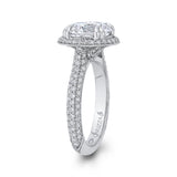 18 Kt White Gold Carizza Boutique Bridal Engagement Ring