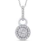 10 Kt White Gold Luminous Pendant Pendant