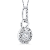 10 Kt White Gold Luminous Pendant Pendant