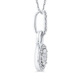 10 Kt White Gold Luminous Pendant Pendant