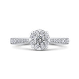 10 Kt White Gold Luminous Ring Ring