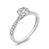 10 Kt White Gold Luminous Ring Ring