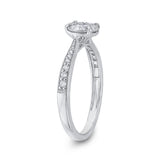 10 Kt White Gold Luminous Ring Ring