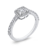 10 Kt White Gold Luminous Ring Ring