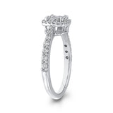10 Kt White Gold Luminous Ring Ring