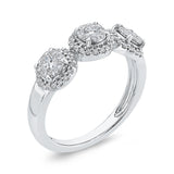 10 Kt White Gold Luminous Ring Ring
