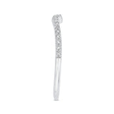 14 Kt White Gold Luminous Ring Wedding Band