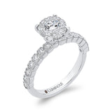 14 Kt White Gold Luminous Ring Engagement Ring
