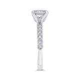 14 Kt White Gold Luminous Ring Engagement Ring
