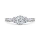 14 Kt White Gold Luminous Ring Engagement Ring