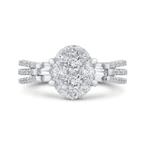 14 Kt White Gold Luminous Ring Engagement Ring