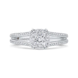 14 Kt White Gold Luminous Ring Engagement Ring