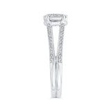 14 Kt White Gold Luminous Ring Engagement Ring