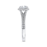 14 Kt White Gold Carizza Bridal Engagement Ring