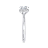 14 Kt White Gold Luminous Bridal Engagement Ring