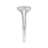 14 Kt White Gold Luminous Ring Engagement Ring
