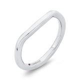 14 Kt White Gold Luminous Ring Wedding Band