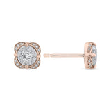 14 Kt Rose & White Gold Luminous Earrings Earrings