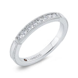 14 Kt White Gold Luminous Ring Wedding Band