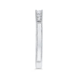 14 Kt White Gold Luminous Ring Wedding Band