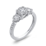10 Kt White Gold Luminous Ring Ring