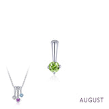 August Birthstone Love Pendant