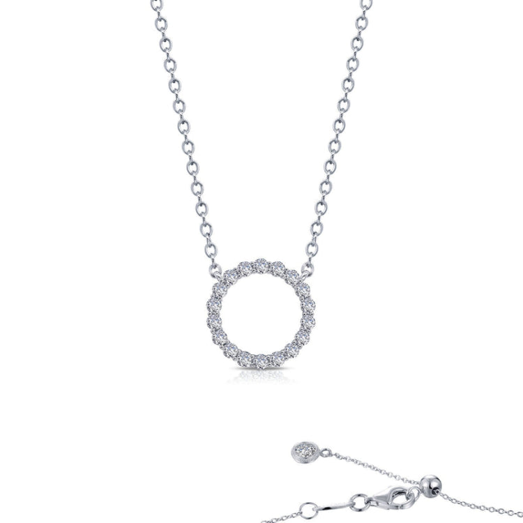 0.63 Ctw Open Circle Necklace