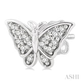 Butterfly Petite Diamond Fashion Earrings