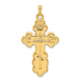 14k Eastern Orthodox Cross Pendant