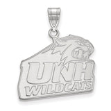 10k White Gold LogoArt University of New Hampshire Large Pendant