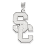 10k White Gold University of Southern California S-C Extra Large Pendant